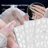 INS Style Hand-Painted Floral Butterfly Nail Art Stickers