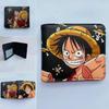 One Piece Luffy & Zoro Unisex PU skórzany krótki portfel i portmonetka