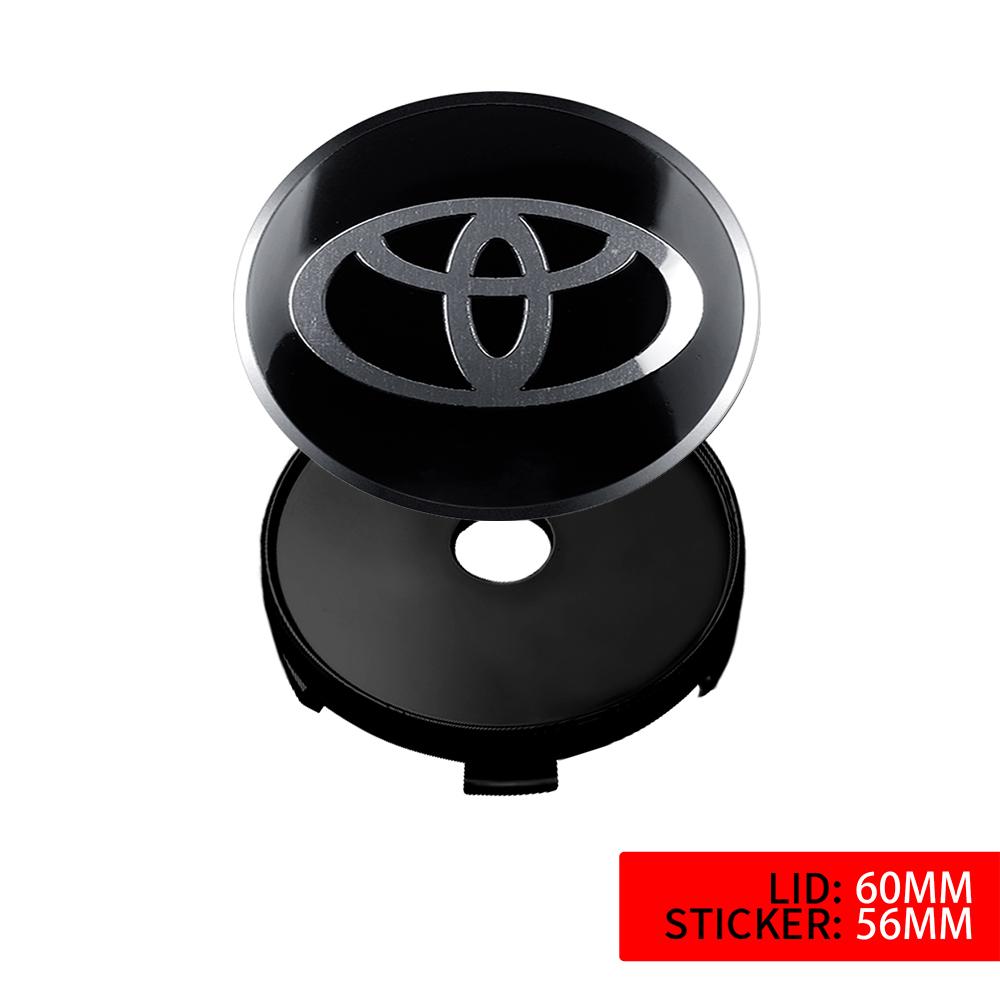 2026 Nuovo Per Toyota 4pz 56/60MM Tappi Centrali Mozzo Ruota Auto Coprimozzo Cerchione Decalcomanie Per Toyota Avalon Mirai Avensis Prado Hilux VVT-I 4W
