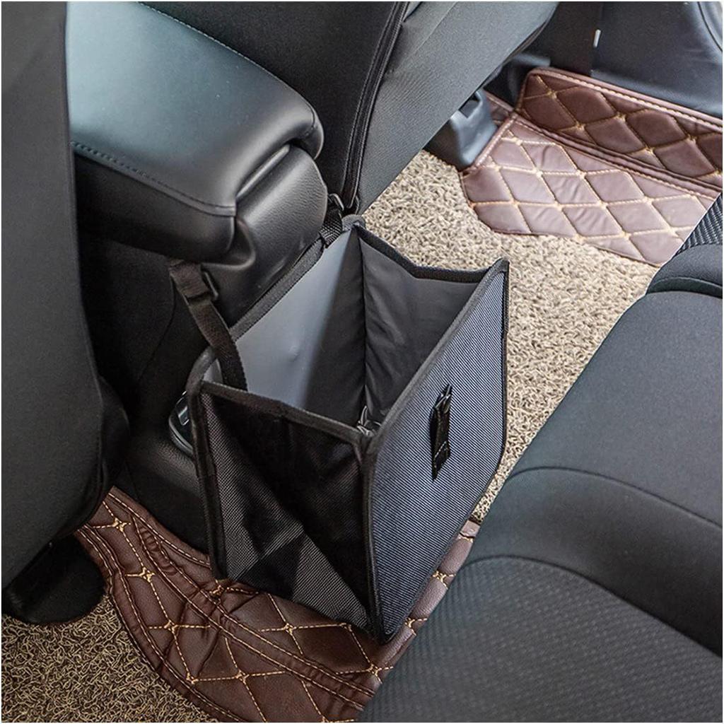 Foldable Car Trash Can: Hanging, Leakproof Storage Bag with Large Capacity for Car Interior Organizer