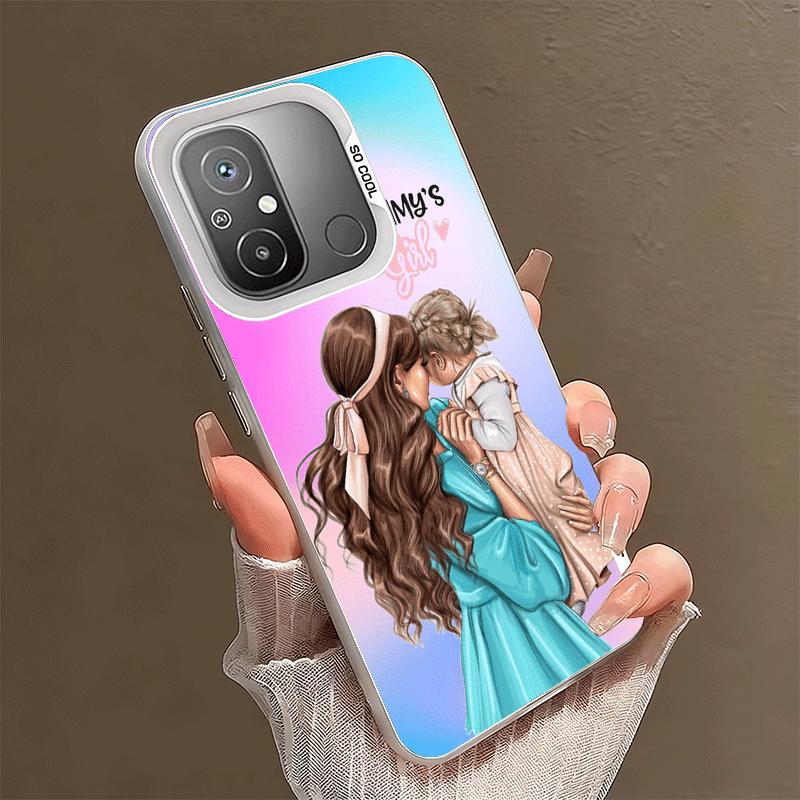 

Girl Mom Baby Color Design Soft Phone Case for Xiaomi Redmi 15C 15 14C 13C 12C Poco X5 X6 X7 Pro X3 F8 F7 Ultra M8 13 12 Cover B Xiaomi Poco M8