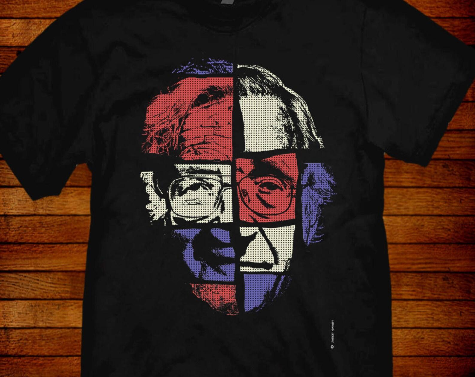 Noam Chomsky T shirt: Jared Swart Pop Art Series S