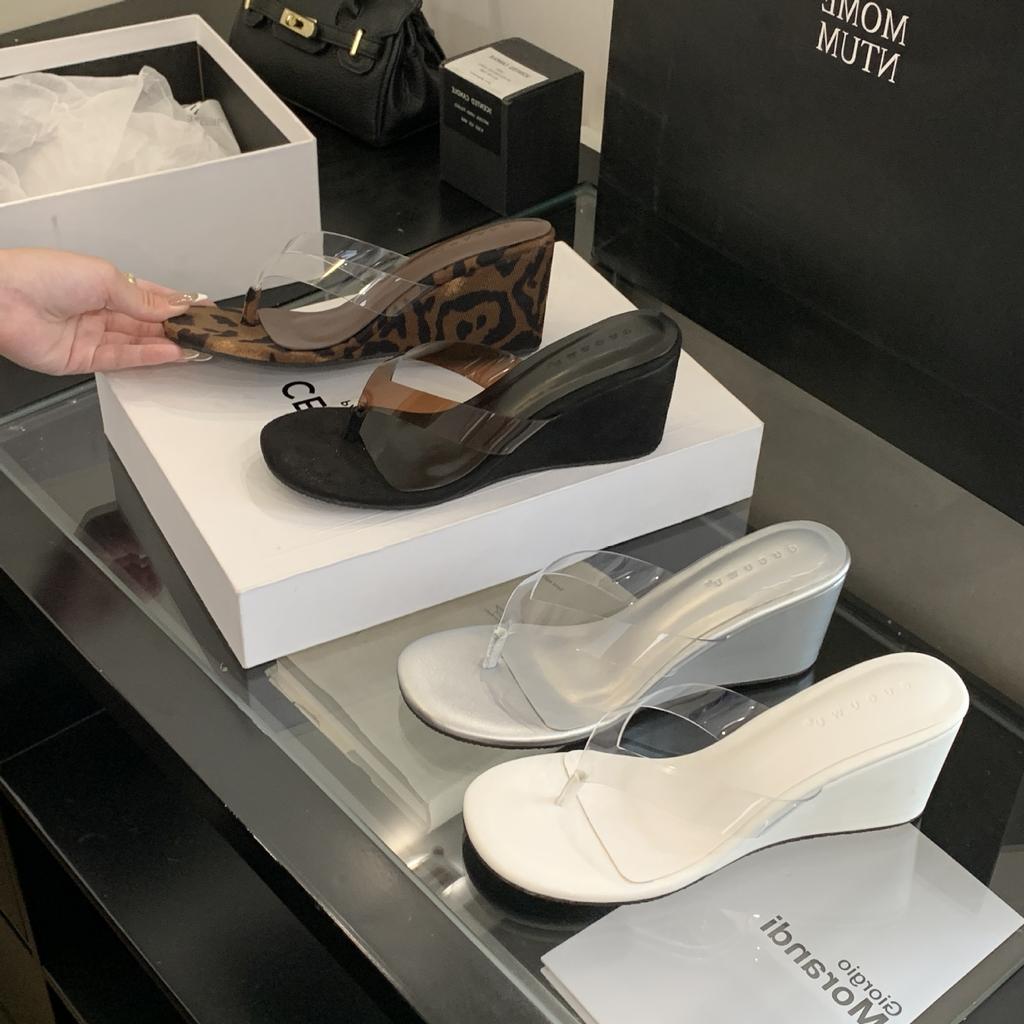 Fashion Shoes Woman 2025 Low Slipper Fabric Rome Slides Rubber Hoof Heels PU Cotton Shoes Woman 2025 Low Slipper Fabric Hoof Heels Slide