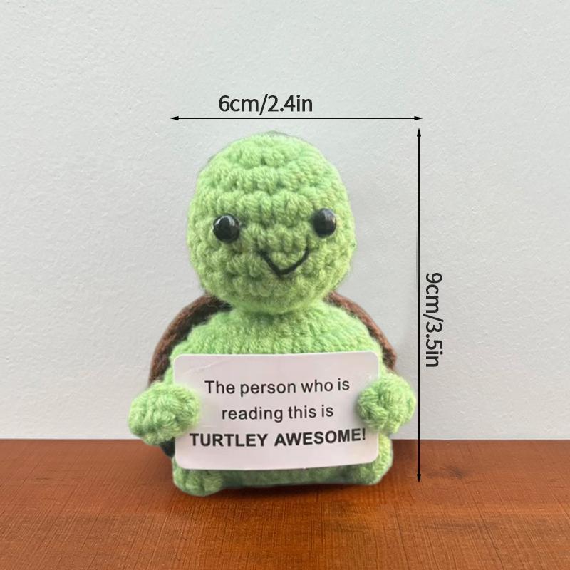 Crochet Positive Energy Dolls Small Pocket Hug Handmade Plush Knitted Potatoes Desktop Decoration Knitting Animal Vegetables Doll