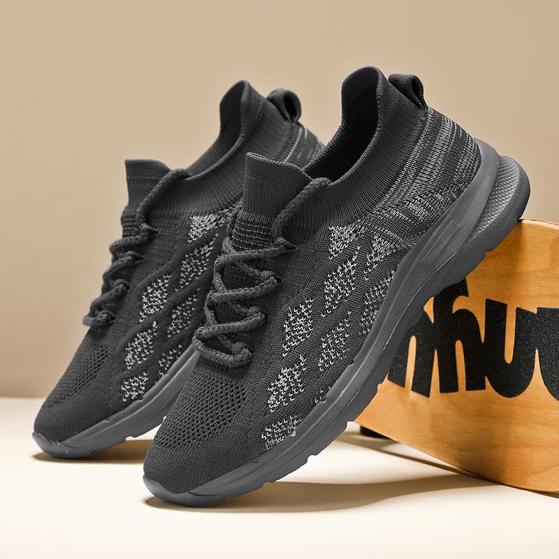 

2025 Seasonal Men s Shoes, Breathable Mesh Shoes, Lightweight Soft-Tread Running Shoes, Fly-Weave Men s Casual Sports Shoes 45 серый