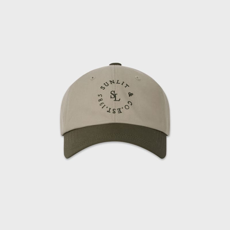 Sunlit SUNLIT LETTERING BALL CAP (BEIGE/KHAKI)