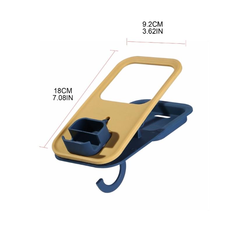 Table Cup Holder Desk Tabletop Shelf Cup Holder Clip Umbrella Schoolbag Table Edge Hook for Home Office Classroom