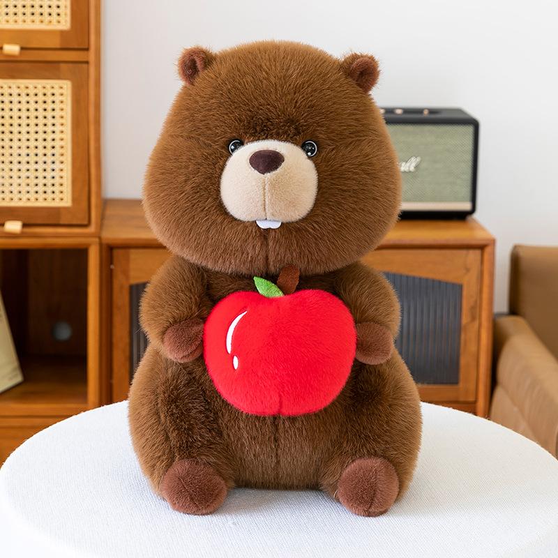 Cute Groundhog Doll Cute Foodie Plush Toys Children's Companionship Gift Pillow