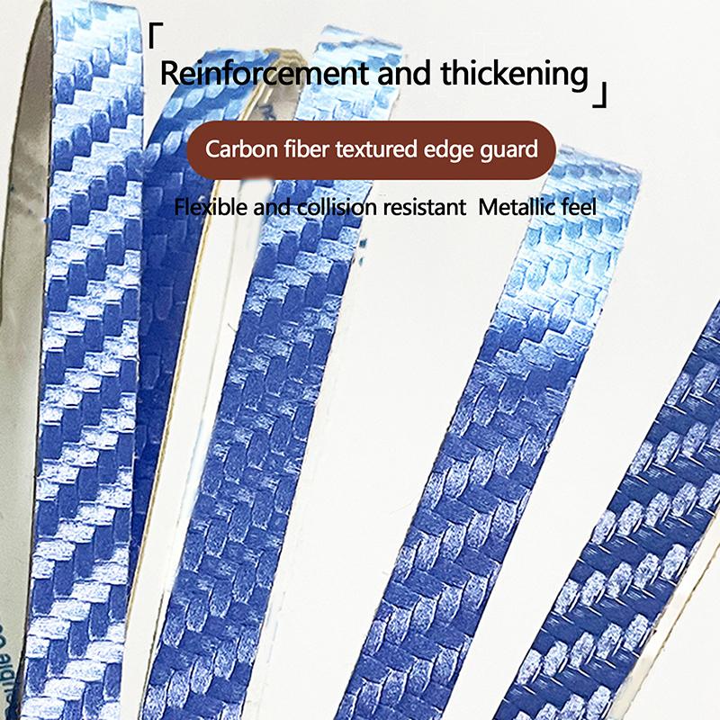 1Pc Table Tennis Racket Edge Tape Carbon Fiber Self-Adhesive Ping Pong Bat Protective Side Tape Protector Width Of 6Mm/8Mm