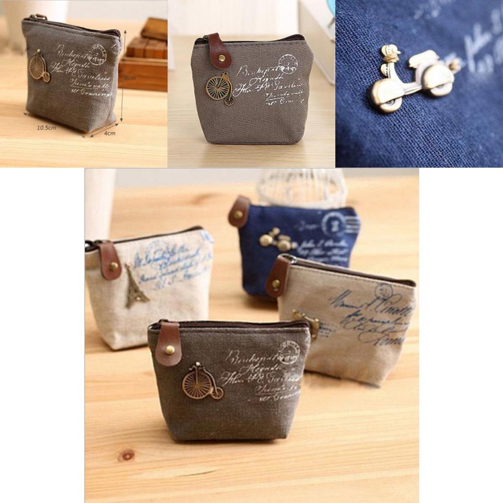 Women Canvas Coin Purse Cute Vintage Wallets With Timeless Classic Appeal