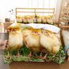 Farm Chicken King Queen Full Duvet Cover Hen Lovely Chick Bedding Set Family Animal Quilt Cover 2/3pcs Polyester Comforter Cover