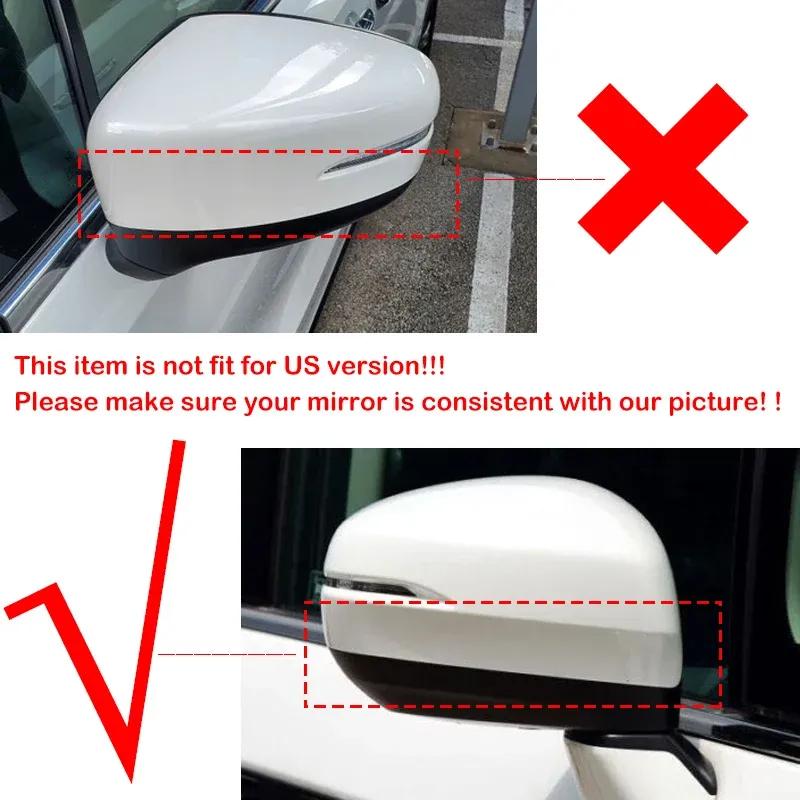 For Honda Odyssey 2015- Car Rearview Side Mirror Cover Wing Cap Door Exterior Housing Shell Adhesive Trim ABS Carbon