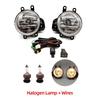 Car LED Fog Light For Toyota RAV4 2016 2017 2018 Headlight Fog Lamp Cable Switch Grille Cover Halogen Foglights Frame