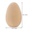 20Pcs DIY Doodle Eggs Kids Hand Painted Craft Flat Bottom Unfinished Wooden Easter Eggs for Painting Exercises