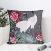 Chinese Style Crane Pillowcases Fashion Pillow Case For Sofa Home Decoration Square Pillow Cover