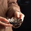 Buddhism Lotus Censer New 1PC Alloy Incense Burner Stick Holder Plate Bronze Nasturtium Incense Burner 7
