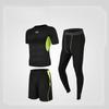 Sports Suit Men's Casual Men's Fitness Suit Tight Running Training Pants Three Piece Set