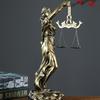 Escultura Diosa de la Justicia Dama de la Ley Vendada Figura de Resina Mujer de la Equidad Estatua con Balanza para Decoración de Abogados Regalo