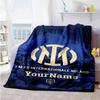 Inter Milan Personalized Name Blanket Throw Customizable Blanket Warmthful Decor Throw For Chair Couch Nap Picnics All-Season Use