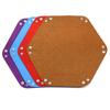 1Pc Dice Tray Set Foldable Dice Trays Hexagon Dice Rolling Tray Felt Dice Holder For Dice Games Like Rpg, And Other Table Games