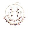 American Flag Jewelry Set: Star-Spangled Banner Necklace & Earrings for Independence Day