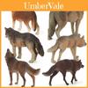 Wild Animal Landscape Pvc Wolf Pack Figurines With Static Display For Collectors And Decor