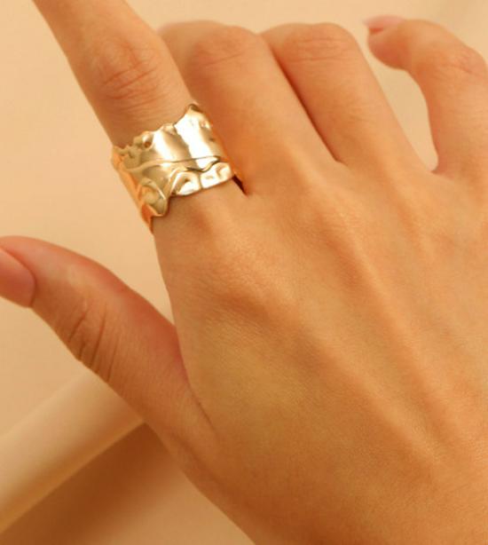 Bold Leopard Print Geometric Bangle & Ring Set - Adjustable Hand Jewelry for Women