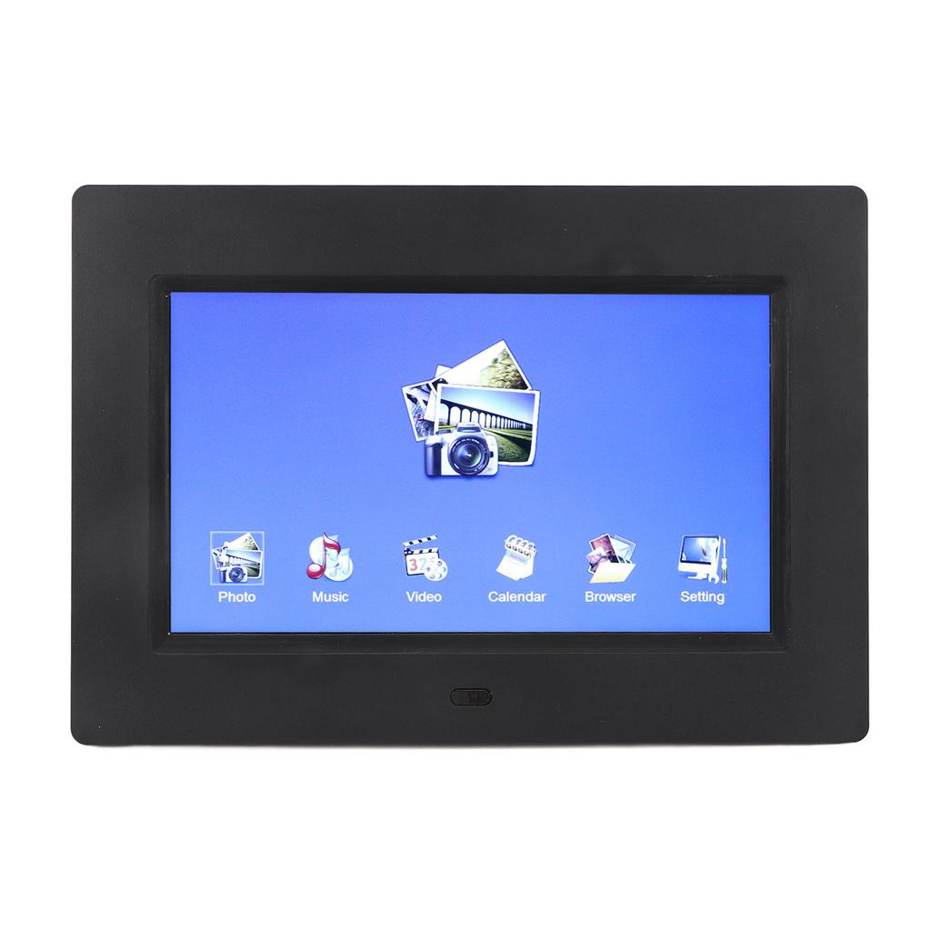 Ramă foto digitală de 7 inch HD 800x480, ramă foto electronică multifuncțională cu telecomandă
