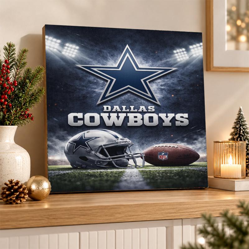 Dallas Cowboys Diamond Painting Kit 5D Full Drill DIY Diamond Mosaic Wall Art Home Decor