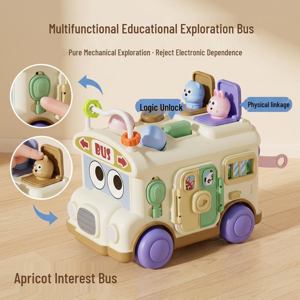 Busy Bus Polyhedron: Baby Motor Skills & Learning Toy