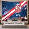 Custom Name Text Tapestry Sydney Roosters Personalized Polyester Wall Tapestry For Bedroom And Room