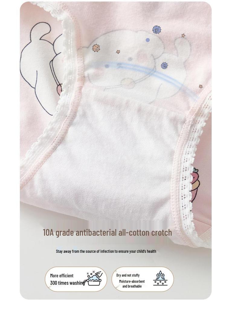 Sous-vêtements Triangle pour Enfants: Shorts Bébé Fille 100% Coton, Sans Pincement