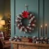 Red Berries Christmas Wreath Pinecones Xmas Ornament Christmas Decorations  Window Hanging