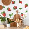 Bemalte Erdbeere DIY Küche Restaurant Kühlschrankaufkleber Heimhintergrund Verschönerung Wandaufkleber