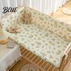 Easy Install Crib Protector Breathable Bumper Pad for Toddler Bed Soft Cotton Bed Rail Baby Shower Gift Newborns with Secure Straps Washable