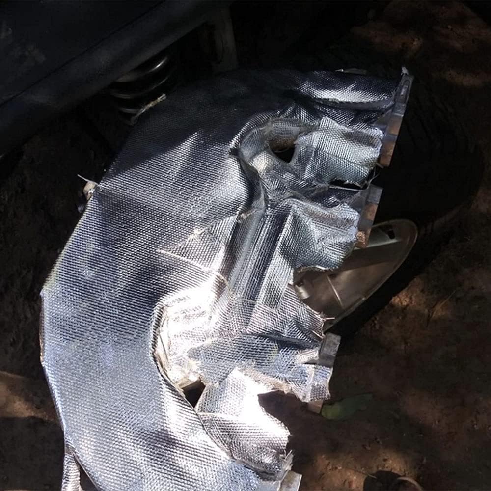 Aluminum Backed Aluminized Self Adhesive 12'' X 48’',Fiberglass Thermal Ulation Material High Temp Protection