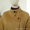New Wool Coat Stand-up Collar Lace-up Medium and Long Warm Commuter Wool Double-sided Woolen Coat Jacket