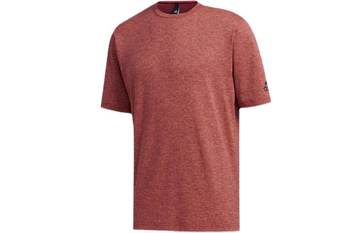 

Adidas T Shirts Men s Red Crew Neck Moderate Straight Fit FM5396 M