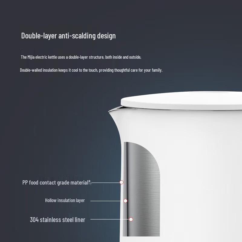 Xiaomi Elektrischer Wasserkocher 2 CN-Stecker (Adapter enthalten)