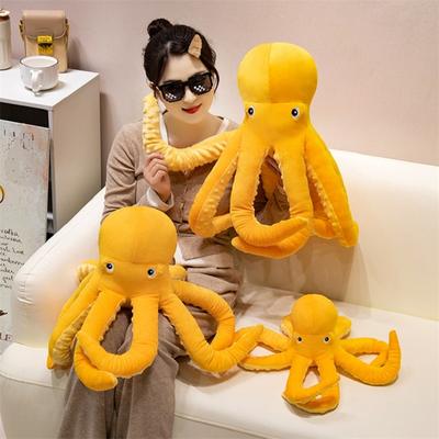 Polvo inteligente brinquedo de pelúcia engraçado animal marinho polvo boneca brinquedo macio travesseiro para presente de aniversário infantil polvo de pelúcia sofá travesseiro