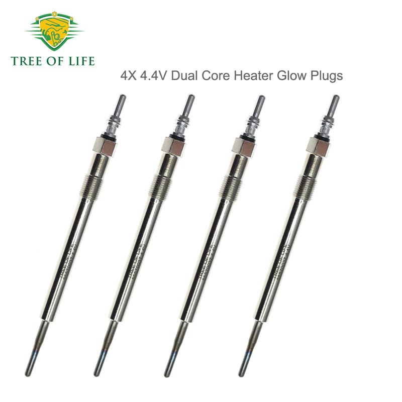 4X 4.4V Dual Core Heater Glow Plugs For Vauxhall Opel Astra J K ignia A B 1.6 Diesel 12 14 098 55570037 0250403023 55 570 037