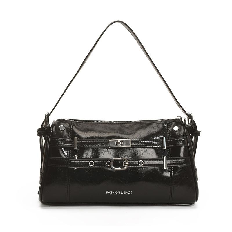 IELGY Ladies Underarm Bag Summer Silver Simple All-Match Fashion Commuter Shoulder Messenger Bag