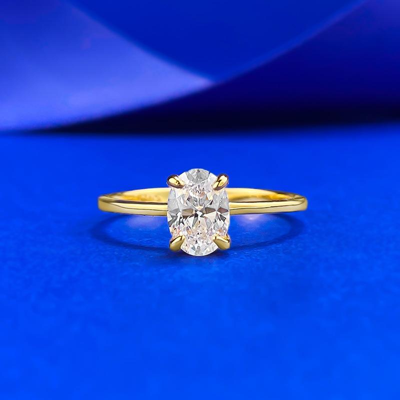 

Wind Pigeon Egg Base 1 Carat Single Diamond Ring Wind Diamond Ring No. 9