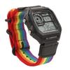 Digital Chronograph Watch Luminous Waterproof Multi Function Retro Style Square Electronic Watch 6 Colors
