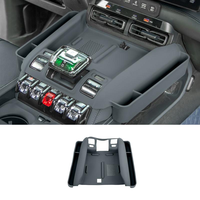 

Для BYD Leopard 5 2025+ Полное покрытие центральной консоли Беспроводная зарядка Силиконовый коврик Противоскользящие Автоаксессуары 3 цвета синий