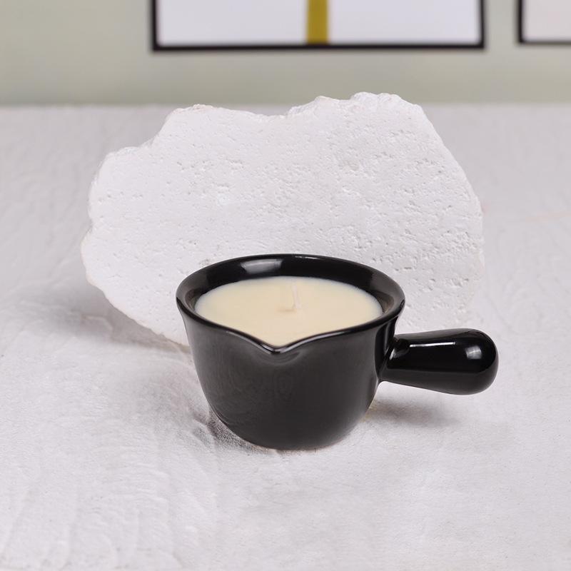 

Свеча с низкой температурой плавления 38 градусов, кокосовый воск, ароматизированная свеча, керамическая чашка с ручкой, свеча