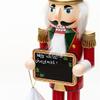 Elegant 38cm Wood Nutcrackers Statue Artistic Tabletop Decoration for Nut Cracking and Display Stylish Desktop Ornament