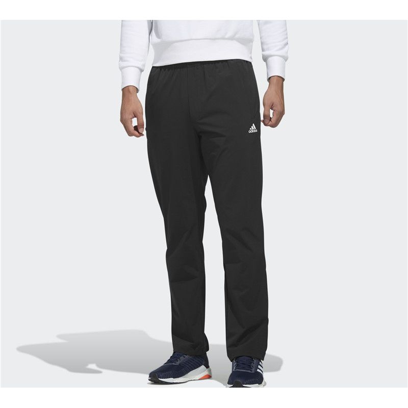 Adidas Woven Slim-Fit Running Pants Men Bottoms Black FM9425