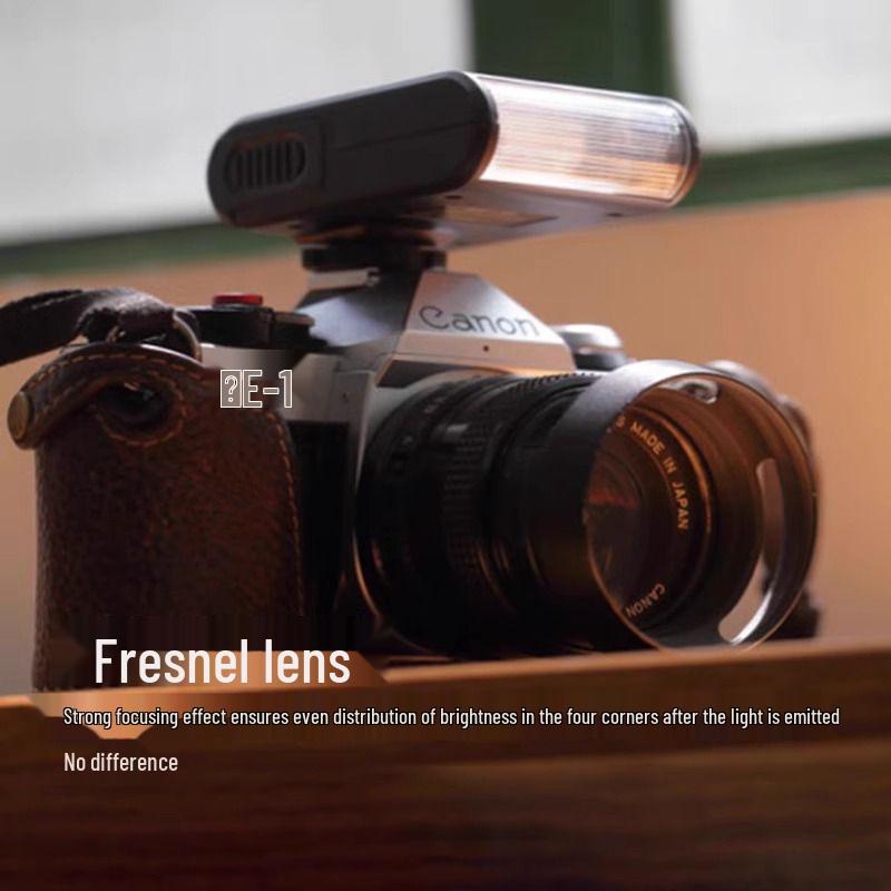 WS-25 Mini Flash Light: Hot Shoe Mount for Canon, Nikon, Sony Cameras