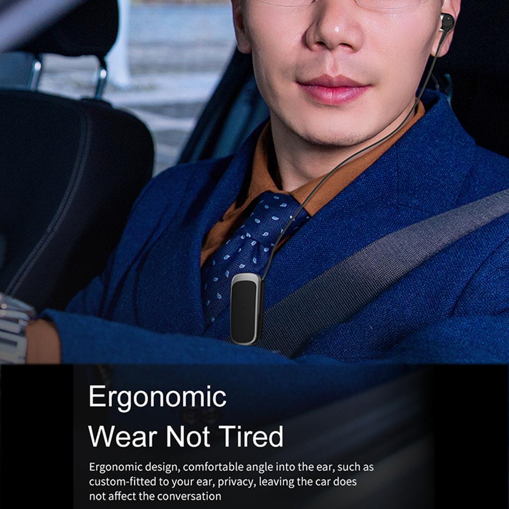 K52 Wireless Business BT Headset In Ear Retractable Earphone Hands Free Sport Driver Earphone Telescopic Clip On Stereo